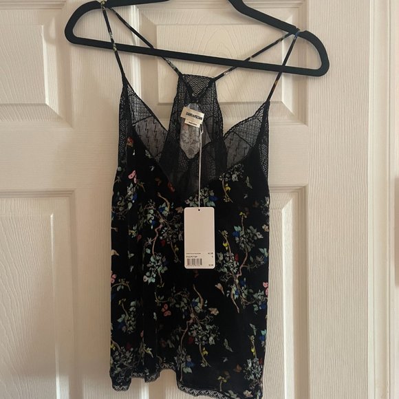 Zadig & Voltaire Tops - Zadig & Voltaire -- Christy Velvet in Noir